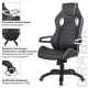 Игровое кресло  "Techno Pro GM-003", экокожа, черное/серое, вставки серые, 531814. Фото товара с разных ракурсов.