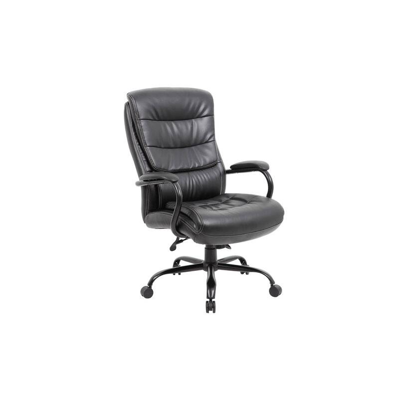 Кресло офисное  PREMIUM "Heavy Duty HD-004", НАГРУЗКА до 200 кг, экокожа, черное главное фото