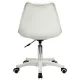 Кресло стул  "Eames MG-310 PL", пластик белый, экокожа белая, 532926. Фото товара с разных ракурсов.