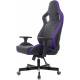 Кресло игровое Knight Outrider черный/фиолетовый ромбик эко.кожа с подголов. крестов. металл. Фото товара с разных ракурсов.