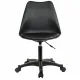 Кресло стул  "Eames MG-310 PL", пластик черный, экокожа черная, 532927. Фото товара с разных ракурсов.
